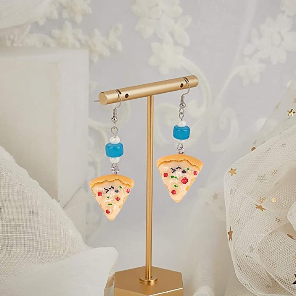 30 Pcs Resin Pizza Charm Pisa Pie Slice Food Small Charms for Keyring Backpacks - Picture 7 of 7